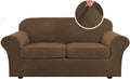 H.VERSAILTEX Real Velvet Plush 3 Piece Stretch Sofa Covers Couch Covers by HVERSAILTEX