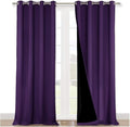 NICETOWN Cold Blocking 100% Blackout Curtains, Durable and Soft Black Lined by NICETOWN