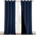 NICETOWN 100% Blackout Curtain Set, Thermal Insulated & Energy Efficiency by NICETOWN