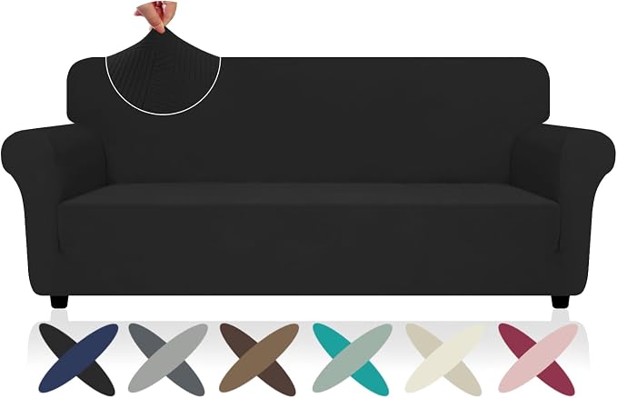 ZNSAYOTX Super Stretch Sofa Cover, New Striped Sofa Covers Fitted Slipcovers by ZNSAYOTX