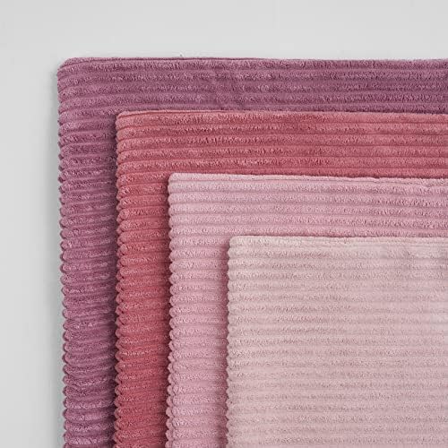 Topfinel Pink Throw Pillow Covers 12x12 Inch Set of 4, Soft Farmhouse Corduroy - Image 8