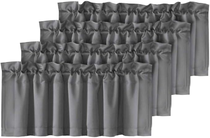 H.VERSAILTEX Blackout Valances for Windows, Kitchen Valance Curtains for Living by HVERSAILTEX