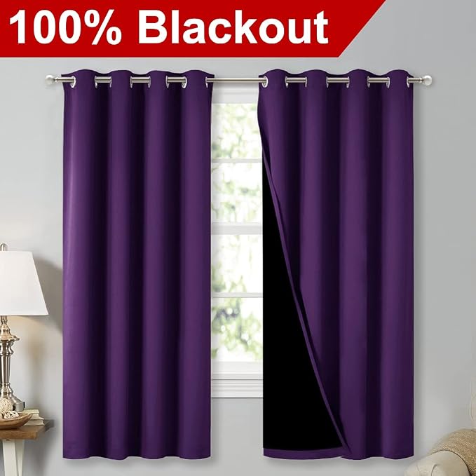 NICETOWN Extra Long Truly Blackout Drapes - Image 2