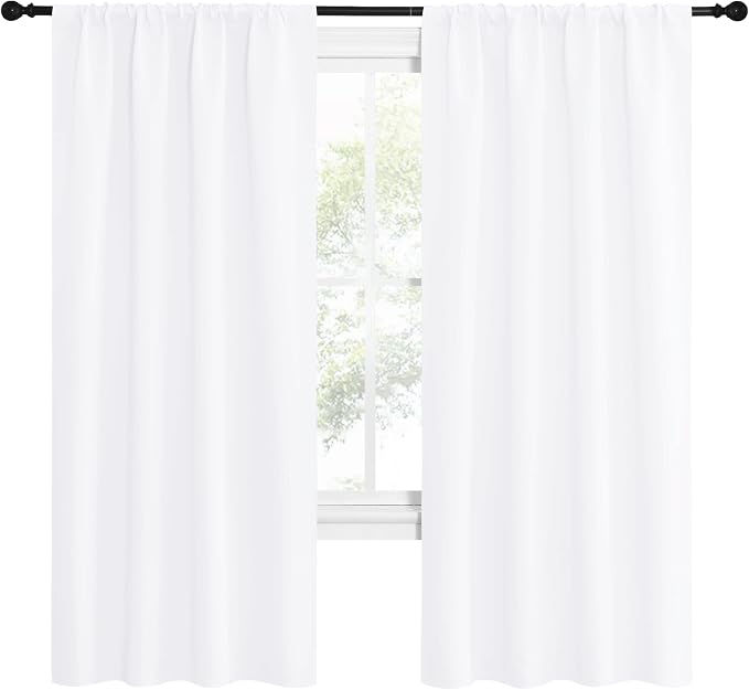 NICETOWN 50% Light Blocking Kitchen Curtains - Image 2