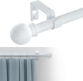 GXOACKJ Curtain Rods for windows 32-48 inch, 5/8 inch Decorative White Splicing by GXOACKJ