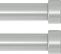 VOIIY 2 Pack Curtain Rods for Windows 18 to 42 Inch, Modern Adjustable Heavy by VOIIYCurtainRods