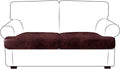Leather Look Couch Cushion Covers Sofa Seat Slipcovers Sets Couches Furniture by ANARACHON