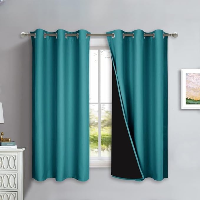 NICETOWN 100% Blackout Short Curtains by NICETOWN