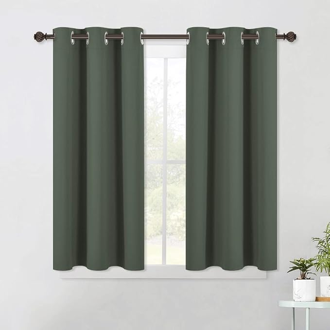 NICETOWN Short Blackout Curtains Noise Reducing, Thermal Insulated and Privacy by NICETOWN