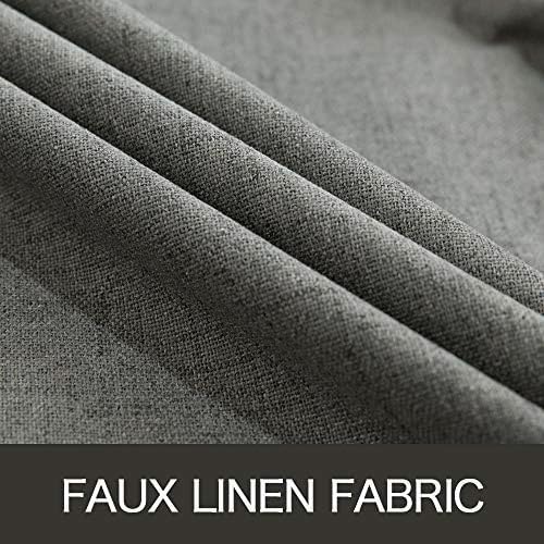 MIULEE Linen Texture 90 Inches Curtains - Image 5