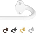 TVWOO White Wrap Around Curtain Rods:5/8" Small Blackout Adjustable Window by TVWOO