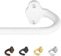 TVWOO White Wrap Around Curtain Rods:5/8" Small Blackout Adjustable Window by TVWOO