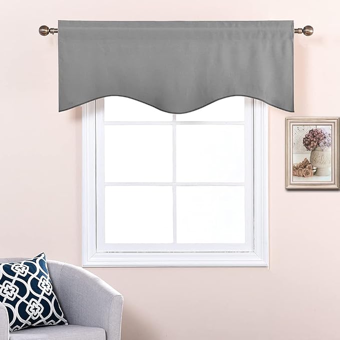 NICETOWN Sliver Grey Valances for Windows - Image 5