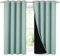NICETOWN 100% Blackout Curtains 54 inches Long, Double-Deck Completely Blackout by NICETOWN