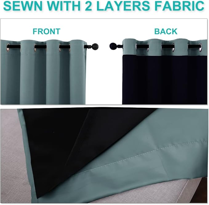NICETOWN Full Shading Cold Blocking Curtains - Image 4