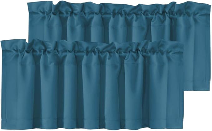 H.VERSAILTEX Blackout Valances for Windows, Kitchen Window Valance Curtains for by HVERSAILTEX