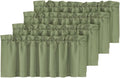 H.VERSAILTEX Blackout Sage Green Curtains Valances by HVERSAILTEX