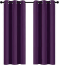 Yakamok Purple Blackout Curtains Room Darkening Thermal Insulated Grommet top by Yakamok
