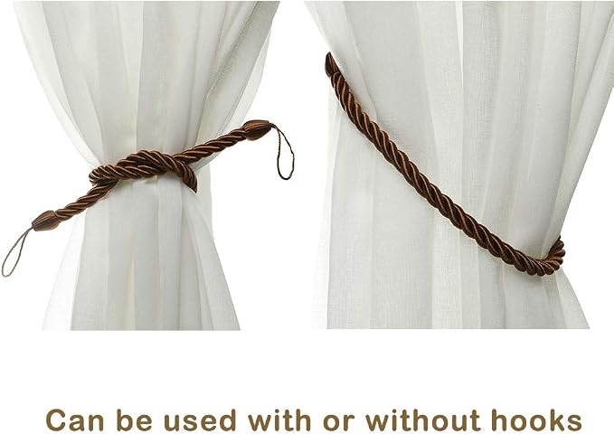 BEL AVENIR Curtain Ropes Tiebacks Tie-Backs, Curtain Handmade Holdbacks - Image 5
