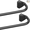 GXOACKJ Black Wrap Around Curtain Rods by GXOACKJ