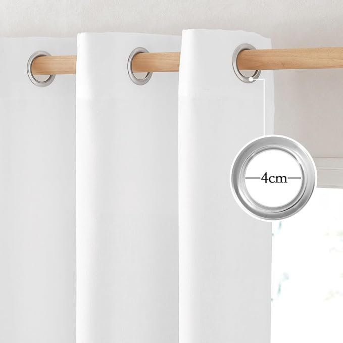 NICETOWN Rustic Linen 144 inch Long Curtains - Image 2