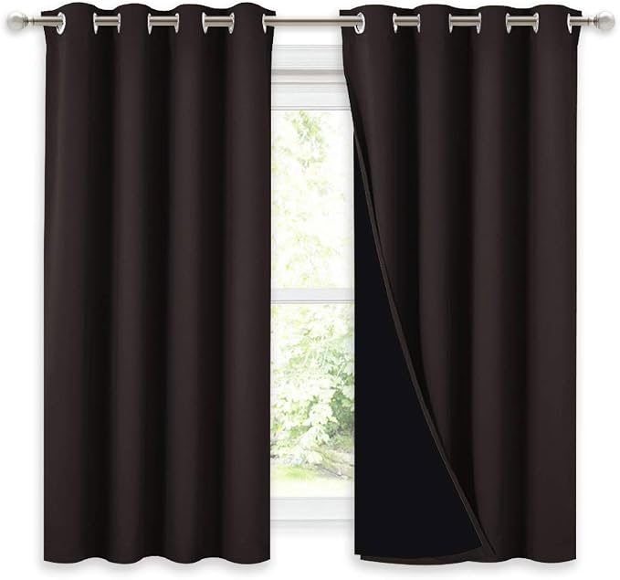 NICETOWN Truly Blackout Curtains 54 inches Length, 2 Thick Layers Completely by NICETOWN