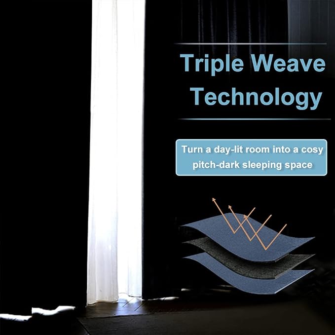 RYB HOME Short Blackout Curtains - Image 7