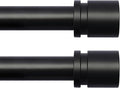 Byondeth Curtain Rods for Windows 16 to 48 or 60 Inches Max 2 Pack Adjustable by Byondeth
