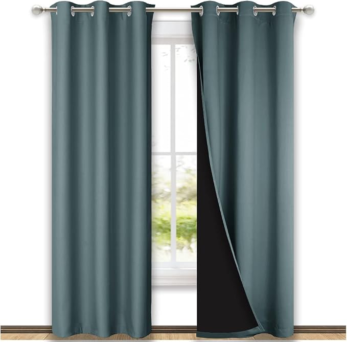 NICETOWN Full Shade Curtain Panels, Pair of Thermal Insulated & Energy by NICETOWN