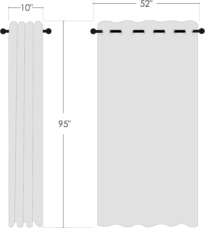 NICETOWN Bedroom Room Darkening Curtains - Image 2