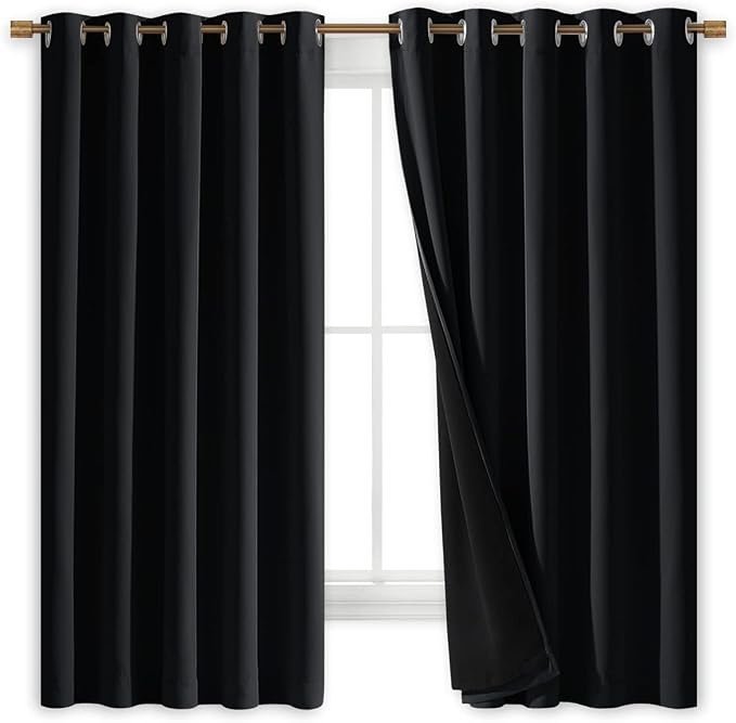 NICETOWN Complete 100% Blackout Curtains, Thermal Insulated & Energy Efficiency - Image 3
