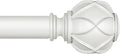 KAMANINA Curtain Rods for Windows 66 to 120 Inch, 7/8 Inch White Heavy Duty by KAMANINA