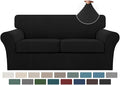 Turquoize 3 Piece Sofa Covers For 2 Cushion Couch Sofa Slipcover Soft Couch by Turquoize