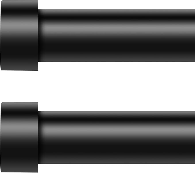 VOIIY 2 Pack Curtain Rods for Windows 28 to 48 Inch, Modern Adjustable Heavy by VOIIYCurtainRods