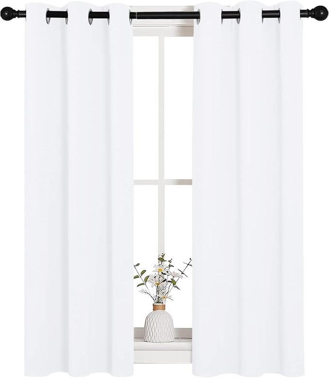 NICETOWN Draperies Curtains Panels, 2 Panels, 29 by 40, Blocking Out 50% - Image 2