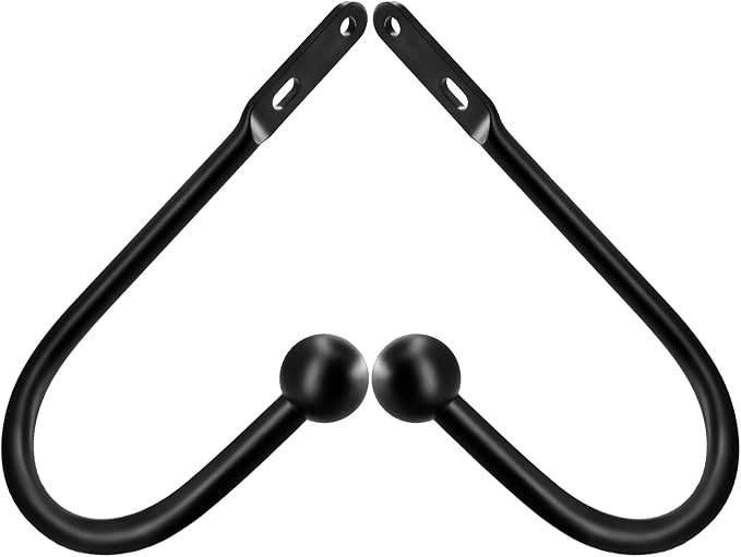 VRSS Wall Mount Curtain Tiebacks Drapery Holdbacks Curtain Holdback Hooks 6" L - Image 4