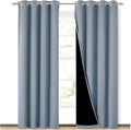 NICETOWN 100% Blackout Curtains 84 inches Long, Vintage Blue, 52 inches Wide by NICETOWN
