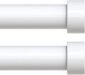 VOIIY 2 Pack Curtain Rods for Windows 48 to 84 Inch, Modern Adjustable Heavy by VOIIYCurtainRods