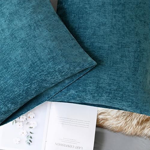 CaliTime Throw Pillow Covers Decorative 20 X 26 Inches Pack of 2 Cozy Chenille - Image 5