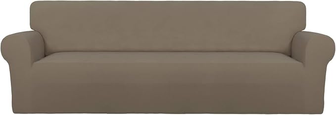 PureFit Super Stretch 4 Seater Sofa Slipcover – Spandex Non Slip Soft Couch by PureFit