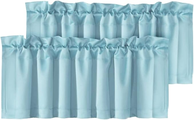 H.VERSAILTEX Blackout Valances for Windows，Kitchen Valances Curtains for Living by HVERSAILTEX