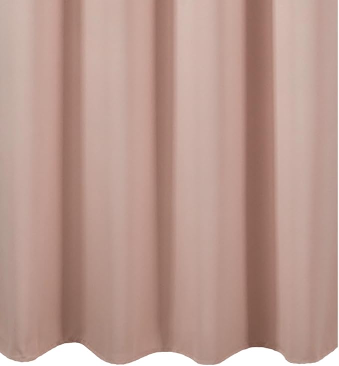 LEMOMO Blackout Curtains 66 x 54 Inch Long Blush Curtains Set of 2 Panels Room - Image 8