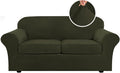 H.VERSAILTEX Real Velvet Plush 3 Piece Stretch Sofa Covers Couch Covers by HVERSAILTEX