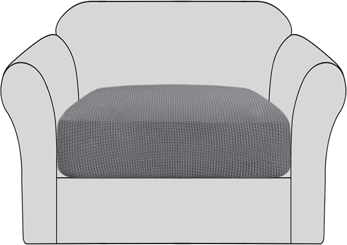 H.VERSAILTEX Stretch Couch Cushion Covers Individual Seat Sofa Slipcovers by HVERSAILTEX