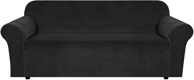 H.VERSAILTEX Stretch Velvet Sofa Covers Large Couch Covers Sofa Slipcovers by HVERSAILTEX