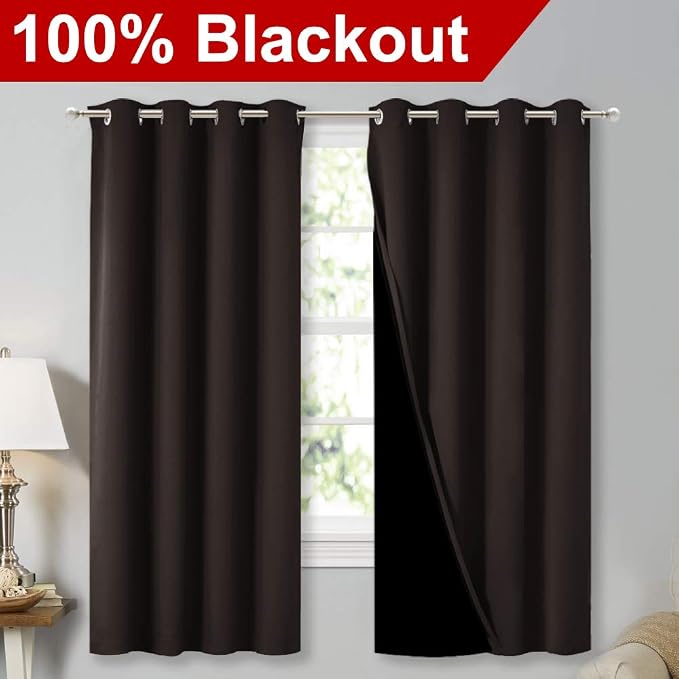 NICETOWN Complete 100% Blackout Curtains, Thermal Insulated & Energy Efficiency - Image 2