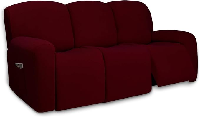 PureFit Super Stretch 3 Seats Recliner Chair Sofa Couch Cover by PureFit