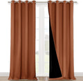 NICETOWN 100% Blackout Blinds, Burnt Orange, Laundry Room Decor Window by NICETOWN