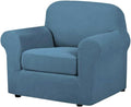H.VERSAILTEX High Stretch Chair Cover Chair Slipcover 2 Piece Couch Shield by HVERSAILTEX
