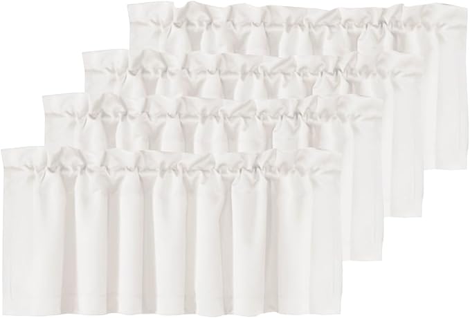 H.VERSAILTEX Blackout Valances for Windows, Kitchen Valance Curtains for Living by HVERSAILTEX